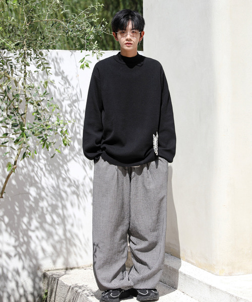 【セール】【neos -addictive design-】ルーズシルエット ミラノリブ モックネック ニット セーター（ニット/セーター）｜neos（ネオス）