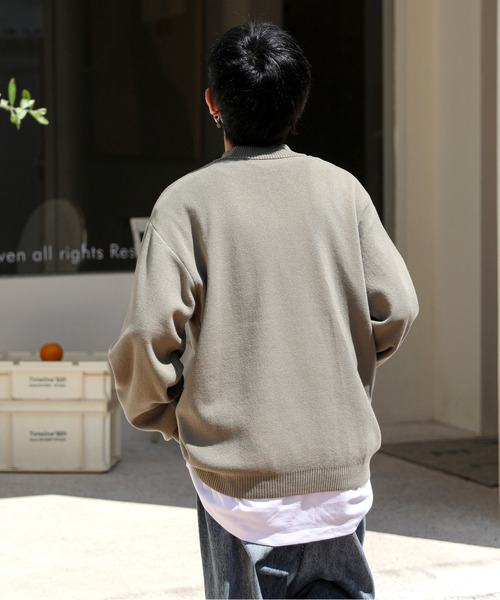 【セール】【neos -addictive design-】ルーズシルエット ミラノリブ モックネック ニット セーター（ニット/セーター）｜neos（ネオス）