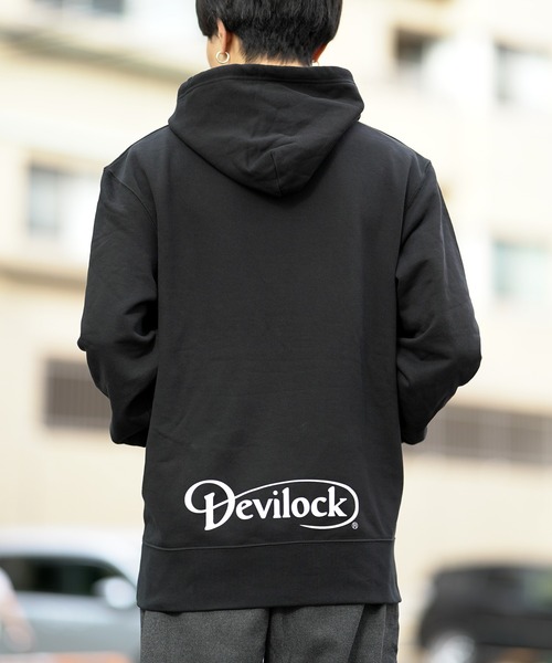 DEVILOCK(デビロック)の「DEVILOCK デビロック ベクトル&ダイムラー HOODIE パーカー(パーカー・メンズ・ブラック・MEDIUM/LARGE/X-LARGE/XX-LARGE)」の3枚目の写真
