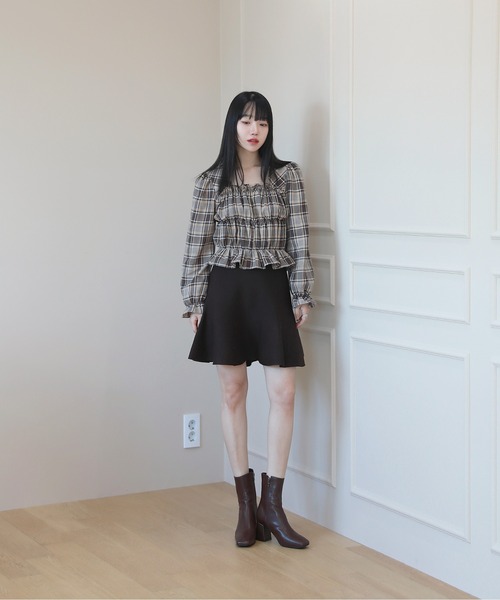 ALAIA アライア ハイライズ ニット ミニスカート by muni:r（バイ ムニール）の「カジュアル フレア ニット ミニ