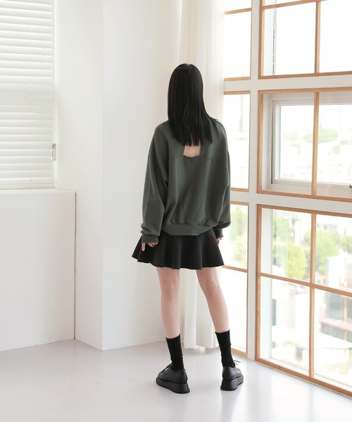 by muni:r(バイ ムニール)の「カジュアル フレア ニット ミニスカート(スカート・レディース・ブラック/ブラウン/グレー・FREE)」の17枚目の写真