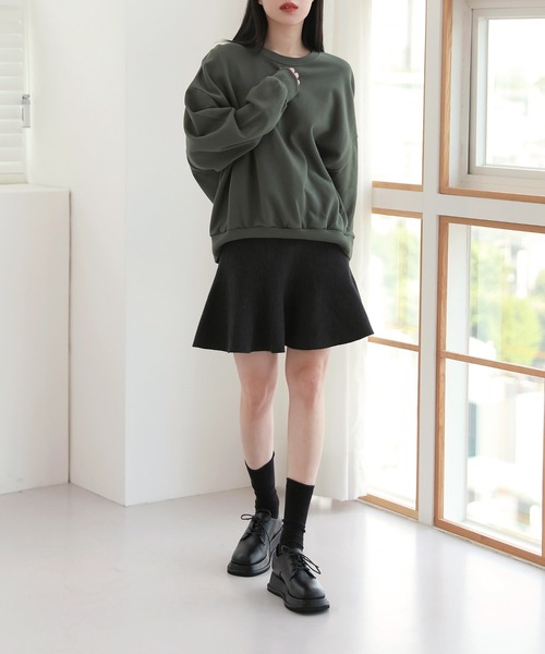 Yanyan ニットミニスカート GirlsAward2024 A/W 加藤ナナ様 着用】パールリボンシャギー
