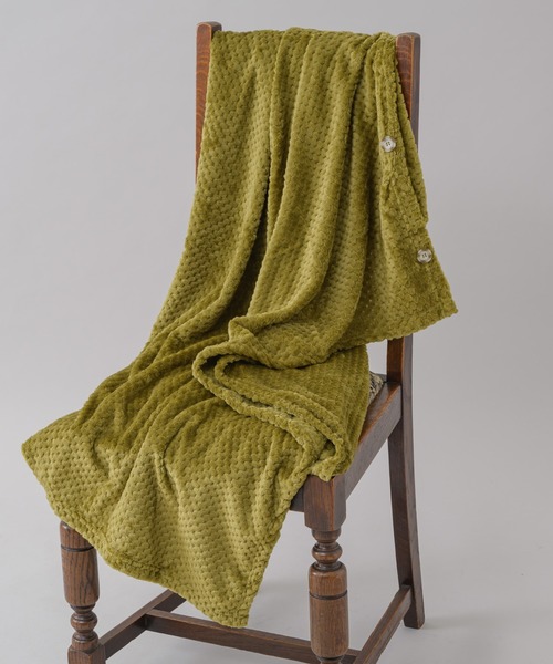 KATHARINE ROSS（キャサリンロス）の「【KATHARINE ROSS】CIRKEL 羽織れて落ちない ワッフルフリースブランケット WEB限定（ブランケット・レディース・ライトパープル/チャコールグレー/ライトブラウン・MEDIUM）」の3枚目の写真