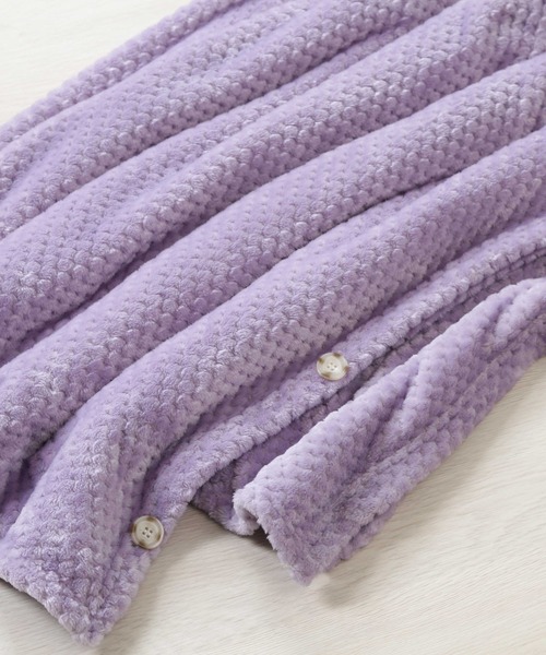 KATHARINE ROSS（キャサリンロス）の「【KATHARINE ROSS】CIRKEL 羽織れて落ちない ワッフルフリースブランケット WEB限定（ブランケット・レディース・ライトパープル/チャコールグレー/ライトブラウン・MEDIUM）」の16枚目の写真