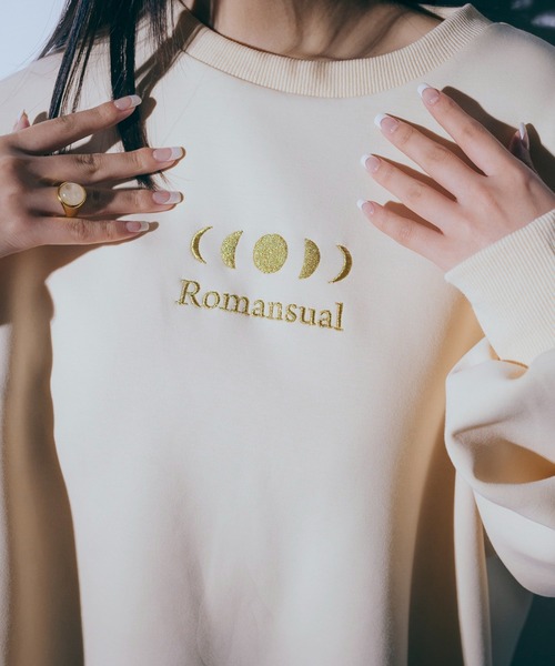 Romansual(ロマンシュアル)の「Romansual/月の満ち欠けスウェット(スウェット・レディース・ブラック/ベージュ・FREE)」の8枚目の写真