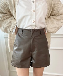 apres jour | フェイクレザーショートパンツ【ZOZOTOWN限定アイテム】(その他パンツ)