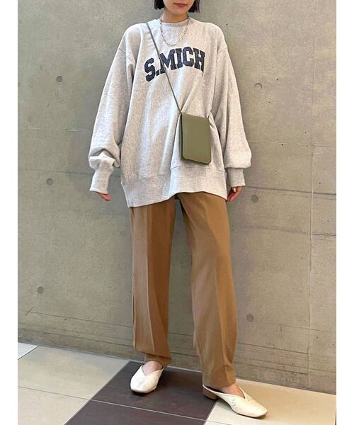 Ungrid（アングリッド）の「センタープレスルーズパンツ（その他パンツ・レディース・チャコールグレー/ブラウン/グリーン系その他・SMALL/MEDIUM）」の9枚目の写真