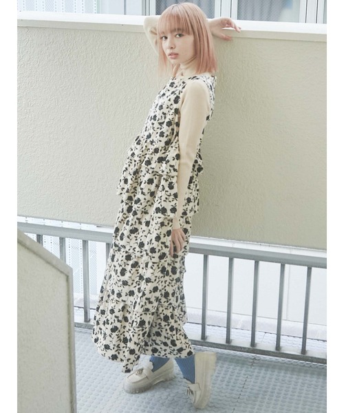 merry jenny メリージェニー　ティアードジャンスカ　ワンピース merry jenny（メリージェニー）の「flowerティアードジャンスカ