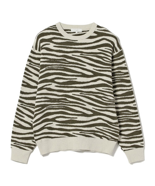 B:MING by BEAMS（ビーミングバイビームス）の「B:MING by BEAMS / アニマルジャカード クルーネックニット（ニット/セーター・メンズ・ベージュ/オフホワイト・SMALL/MEDIUM/LARGE/X-LARGE）」の13枚目の写真