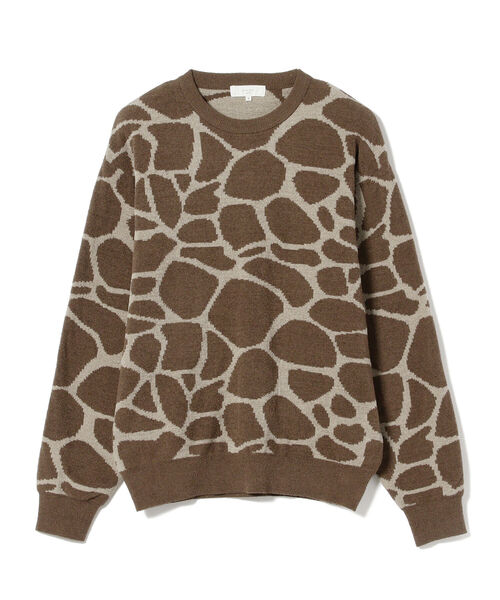 B:MING by BEAMS（ビーミングバイビームス）の「B:MING by BEAMS / アニマルジャカード クルーネックニット（ニット/セーター・メンズ・ベージュ/オフホワイト・SMALL/MEDIUM/LARGE/X-LARGE）」の18枚目の写真