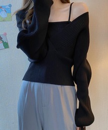 DAY CLOSET | レディース キャミレイヤード風ニットセーター(ニット/セーター)