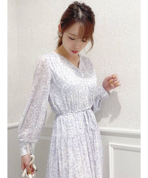 dazzlin（ダズリン）の「フリージアティアードワンピース（ワンピース・レディース・パープル/オレンジ/グリーン・FREE）」の9枚目の写真