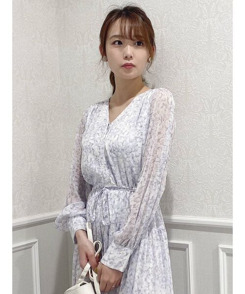 dazzlin（ダズリン）の「フリージアティアードワンピース（ワンピース・レディース・パープル/オレンジ/グリーン・FREE）」の10枚目の写真