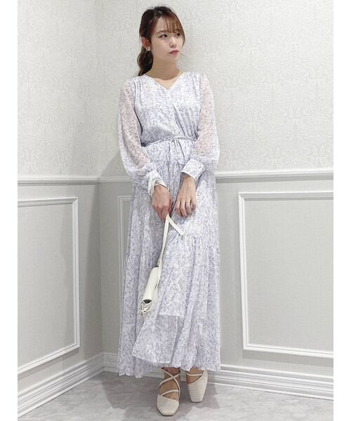 dazzlin（ダズリン）の「フリージアティアードワンピース（ワンピース・レディース・パープル/オレンジ/グリーン・FREE）」の12枚目の写真