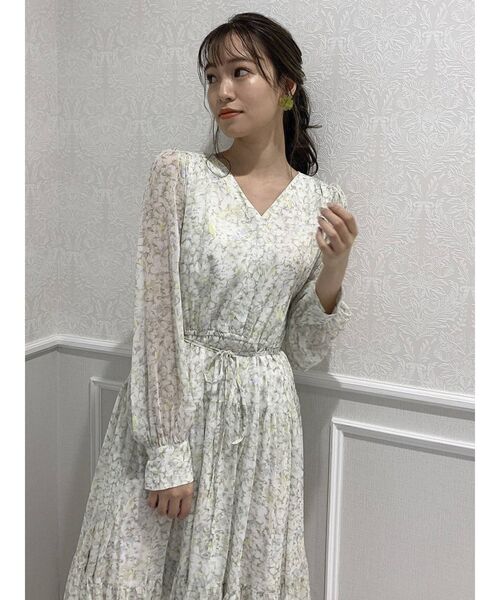 dazzlin（ダズリン）の「フリージアティアードワンピース（ワンピース・レディース・パープル/オレンジ/グリーン・FREE）」の14枚目の写真