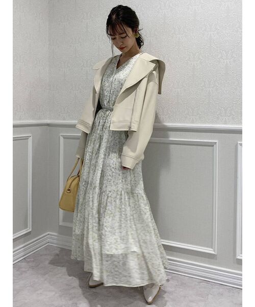 dazzlin（ダズリン）の「フリージアティアードワンピース（ワンピース・レディース・パープル/オレンジ/グリーン・FREE）」の15枚目の写真