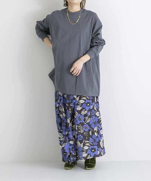 MAISON EUREKA（メゾンエウレカ）の「MAISON EUREKA　GIZA COTTON LONG-SLEEVE PACK T-SHIRT（Tシャツ/カットソー・レディース・チャコールグレー・SMALL）」の16枚目の写真