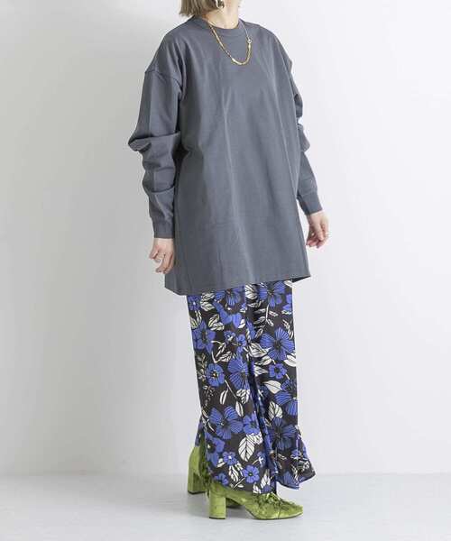 MAISON EUREKA（メゾンエウレカ）の「MAISON EUREKA　GIZA COTTON LONG-SLEEVE PACK T-SHIRT（Tシャツ/カットソー・レディース・チャコールグレー・SMALL）」の17枚目の写真