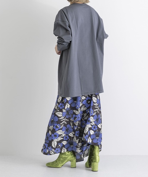 MAISON EUREKA（メゾンエウレカ）の「MAISON EUREKA　GIZA COTTON LONG-SLEEVE PACK T-SHIRT（Tシャツ/カットソー・レディース・チャコールグレー・SMALL）」の18枚目の写真