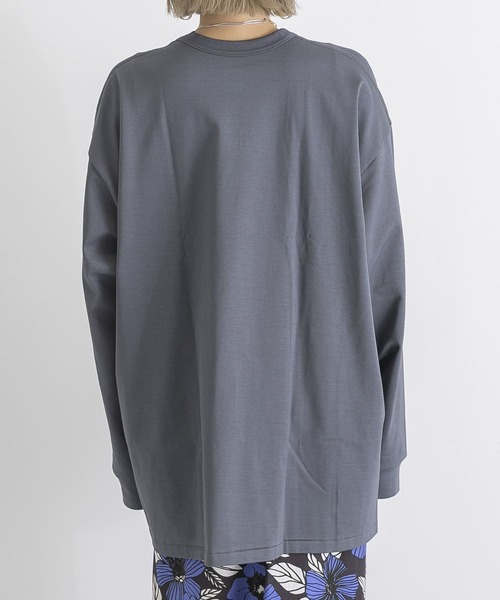 MAISON EUREKA（メゾンエウレカ）の「MAISON EUREKA　GIZA COTTON LONG-SLEEVE PACK T-SHIRT（Tシャツ/カットソー・レディース・チャコールグレー・SMALL）」の21枚目の写真