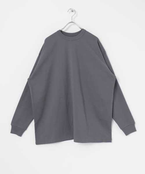 MAISON EUREKA（メゾンエウレカ）の「MAISON EUREKA　GIZA COTTON LONG-SLEEVE PACK T-SHIRT（Tシャツ/カットソー・レディース・チャコールグレー・SMALL）」の13枚目の写真