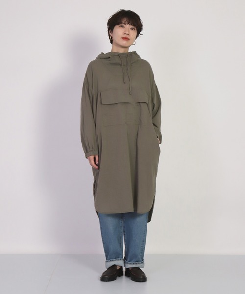 D M G 40sガーゼ ワンピース ディーエムジー D M G ドミンゴ のファッション 40sガーゼ アノラックop ワンピース