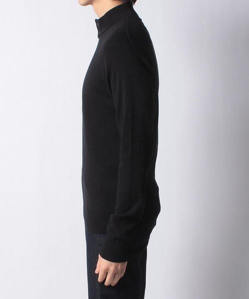 agnes b.（アニエスベー）の「J155 POLO コットンニットポロシャツ（ニット/セーター・メンズ・ブラック・1/2/3）」の3枚目の写真