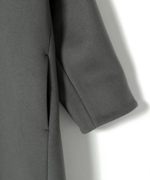 SHIPS（シップス）の「SUPER140 コクーンノーカラーコート2◇（ノーカラーコート・レディース・ホワイト/ネイビー/グレー/グリーン・38/36）」の11枚目の写真