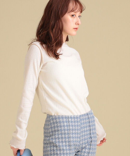 Ray BEAMS シャーリング メロー シャツ アイボリー 61010844370_C_1.jpg