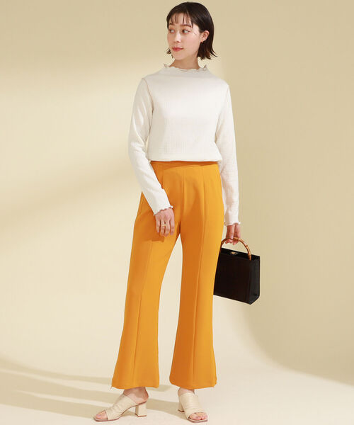 Ray BEAMS(レイビームス)の「Ray BEAMS / シャーリング メロー ボトルネック トップス(Tシャツ/カットソー・レディース・ブラック/オフホワイト/グリーン系その他3・ONE SIZE)」の11枚目の写真