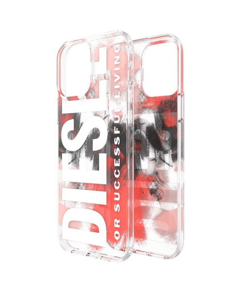 GLOBAL FORME CONCRETE(グローバルフォルムコンクリート)の「DIESEL Clear Military Brush iP2021 6.7 Max-Red(スマホケース/カバー・レディース・レッド・FREE)」の2枚目の写真