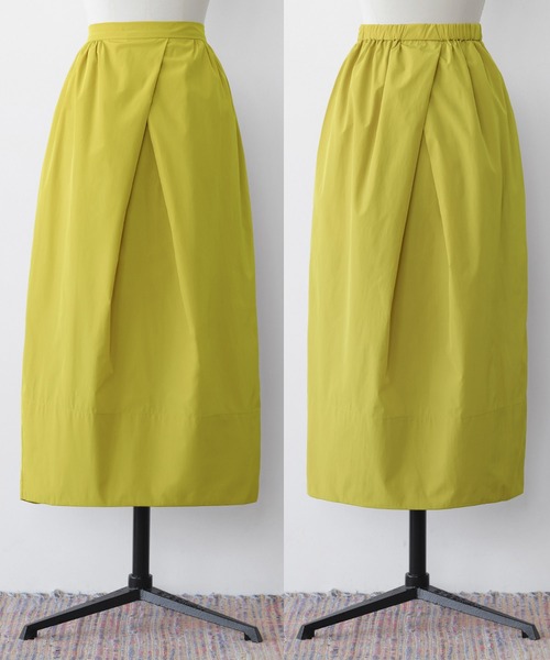 ELFRANK（エルフランク）の「ボックスタックコクーンシルエットミディ丈スカート（スカート・レディース・ブラック/パープル/グリーン/イエロー/ピンク・FREE）」の14枚目の写真