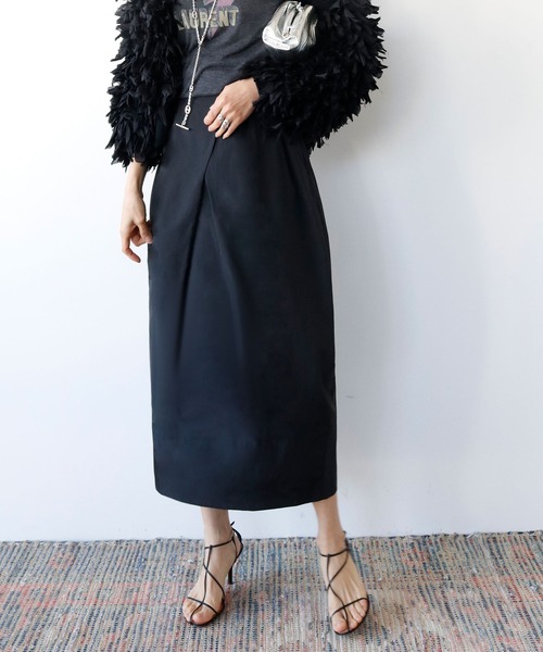 【2022SS】ボックスタックコクーンシルエットミディ丈スカート
