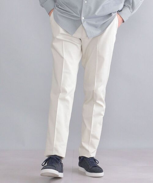 SHIPS(シップス)の「SHIPS: <イージーケア>コットン アクアティック デニム パンツ(スラックス・メンズ・ネイビー/オフホワイト・44/46/48/50/52/42)」の2枚目の写真