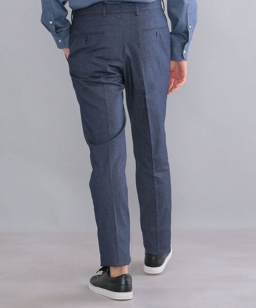 SHIPS(シップス)の「SHIPS: <イージーケア>コットン アクアティック デニム パンツ(スラックス・メンズ・ネイビー/オフホワイト・44/46/48/50/52/42)」の22枚目の写真