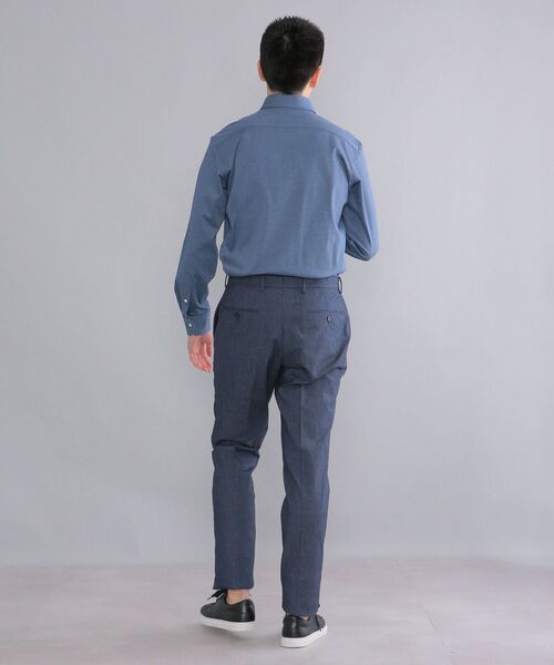 SHIPS(シップス)の「SHIPS: <イージーケア>コットン アクアティック デニム パンツ(スラックス・メンズ・ネイビー/オフホワイト・44/46/48/50/52/42)」の17枚目の写真
