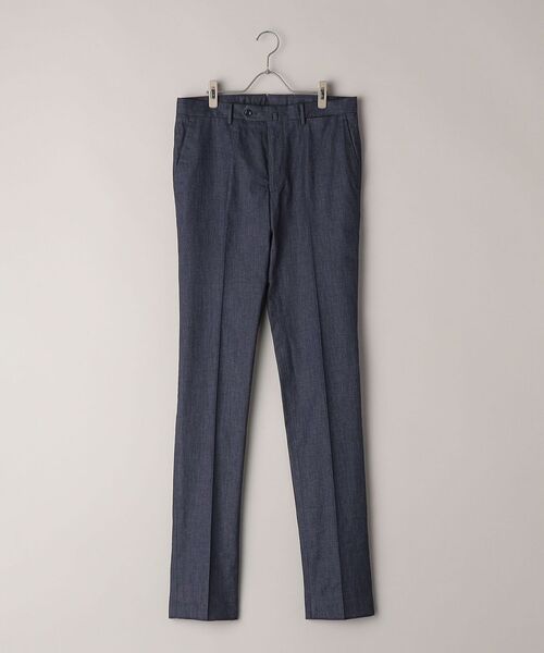 SHIPS(シップス)の「SHIPS: <イージーケア>コットン アクアティック デニム パンツ(スラックス・メンズ・ネイビー/オフホワイト・44/46/48/50/52/42)」の12枚目の写真