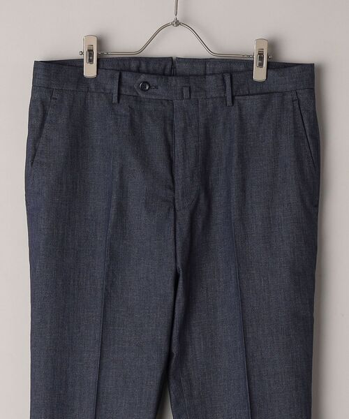 SHIPS(シップス)の「SHIPS: <イージーケア>コットン アクアティック デニム パンツ(スラックス・メンズ・ネイビー/オフホワイト・44/46/48/50/52/42)」の10枚目の写真