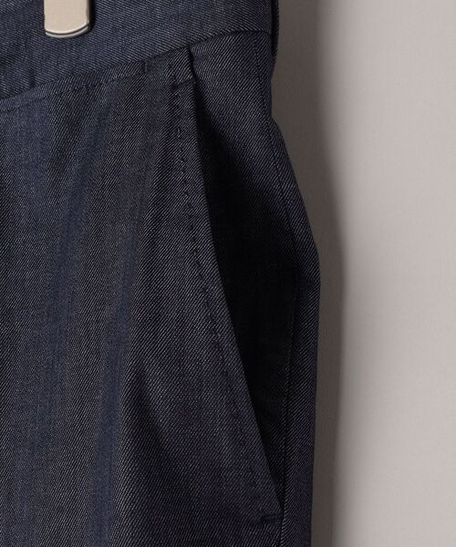 SHIPS(シップス)の「SHIPS: <イージーケア>コットン アクアティック デニム パンツ(スラックス・メンズ・ネイビー/オフホワイト・44/46/48/50/52/42)」の7枚目の写真