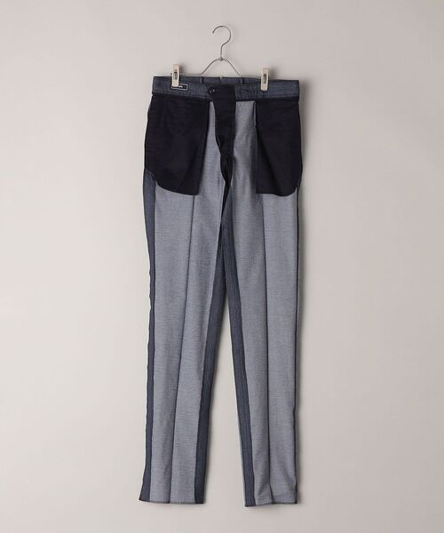 SHIPS(シップス)の「SHIPS: <イージーケア>コットン アクアティック デニム パンツ(スラックス・メンズ・ネイビー/オフホワイト・44/46/48/50/52/42)」の4枚目の写真
