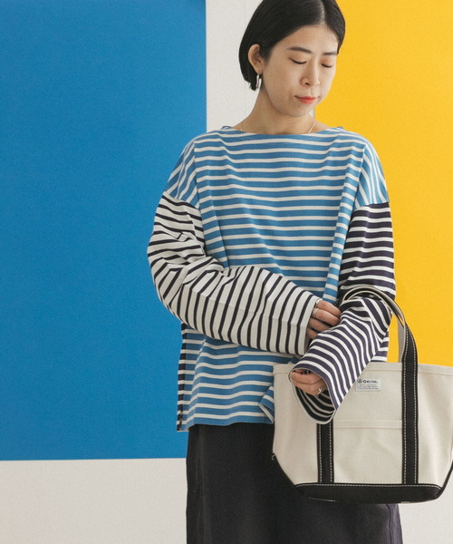 FORK&SPOON（フォークアンドスプーン）の「FORK&SPOON　CPボートネックボーダー（Tシャツ/カットソー・レディース・ホワイト系その他/ブルー系その他・ONE）」の17枚目の写真