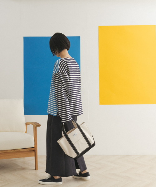 FORK&SPOON（フォークアンドスプーン）の「FORK&SPOON　CPボートネックボーダー（Tシャツ/カットソー・レディース・ホワイト系その他/ブルー系その他・ONE）」の21枚目の写真