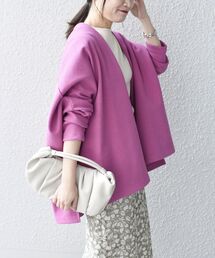 SHIPS | 〈手洗い可能〉ダブルフェイスショート羽織り◆(その他アウター)