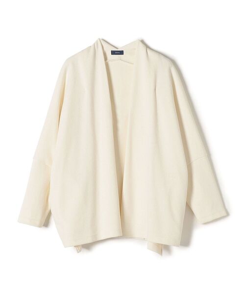 SHIPS（シップス）の「〈手洗い可能〉 ダブルフェイス ショート 羽織り ◇（その他アウター・レディース・オフホワイト/ダークグレー/ライトグリーン/ピンク・ONE SIZE）」の5枚目の写真