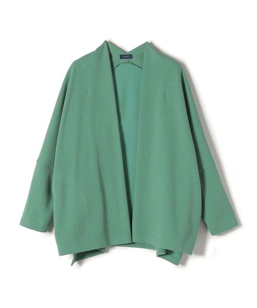 SHIPS（シップス）の「〈手洗い可能〉 ダブルフェイス ショート 羽織り ◇（その他アウター・レディース・オフホワイト/ダークグレー/ライトグリーン/ピンク・ONE SIZE）」の11枚目の写真