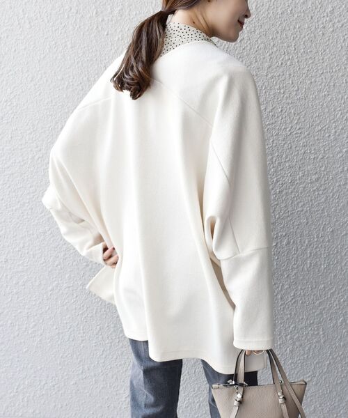 SHIPS（シップス）の「〈手洗い可能〉 ダブルフェイス ショート 羽織り ◇（その他アウター・レディース・オフホワイト/ダークグレー/ライトグリーン/ピンク・ONE SIZE）」の20枚目の写真