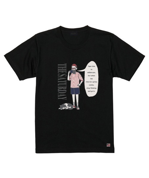 modem design（モデムデザイン）の「MODEM DESIGN モデムデザイン saturday ojisan Tee Tシャツ（Tシャツ/カットソー・メンズ・ホワイト/ブラック/ネイビー/グレー・SMALL/MEDIUM/LARGE/X-LARGE）」の2枚目の写真