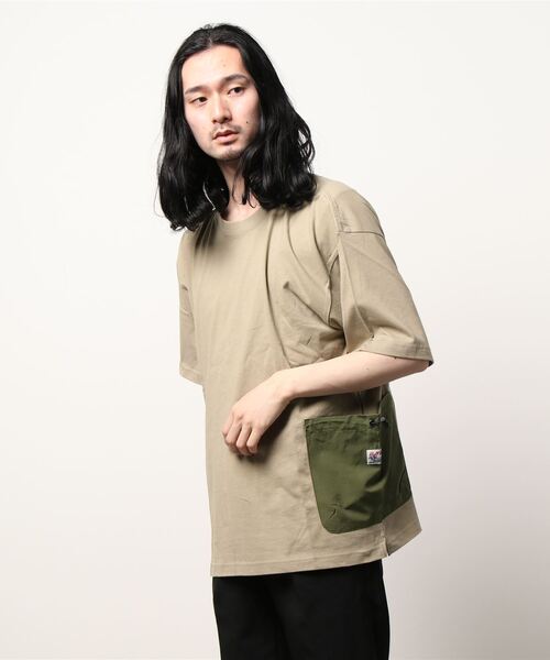 KRIFF MAYER（クリフメイヤー）の「半袖サイドポケTEE（Tシャツ/カットソー・メンズ・ベージュ/ネイビー/オフホワイト/チャコール・MEDIUM/LARGE/X-LARGE）」の3枚目の写真