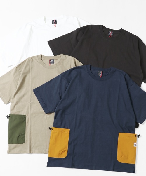 KRIFF MAYER（クリフメイヤー）の「半袖サイドポケTEE（Tシャツ/カットソー・メンズ・ベージュ/ネイビー/オフホワイト/チャコール・MEDIUM/LARGE/X-LARGE）」の7枚目の写真