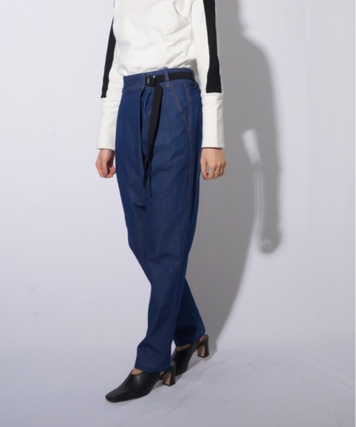 LUCA/LADY LUCK LUCA（ルカ/レディラックルカ）の「LC/LLL タックデニムパンツ（デニムパンツ・レディース・インディゴブルー・36(S)/38(M)）」の9枚目の写真